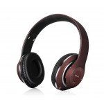 Wholesale Premium Sound HD Over the Ear Wireless Bluetooth Stereo Headphone HK399 (Brown)